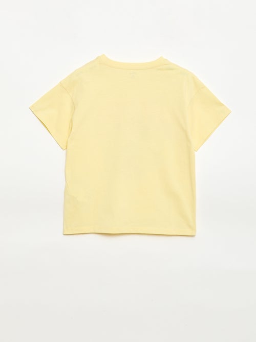 T-Shirt 'Disney' 'Mickey' aus unifarbener Baumwolle - Kiabi