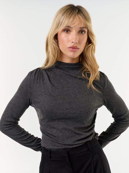 T-shirt drappeggiato a maniche lunghe - Kiabi