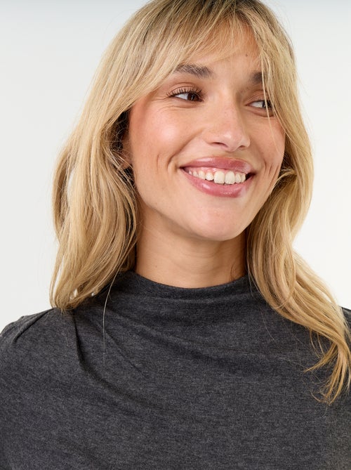 T-shirt drappeggiato a maniche lunghe - Kiabi