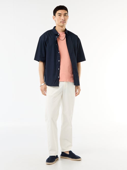 T-shirt droit en jersey uni - Kiabi