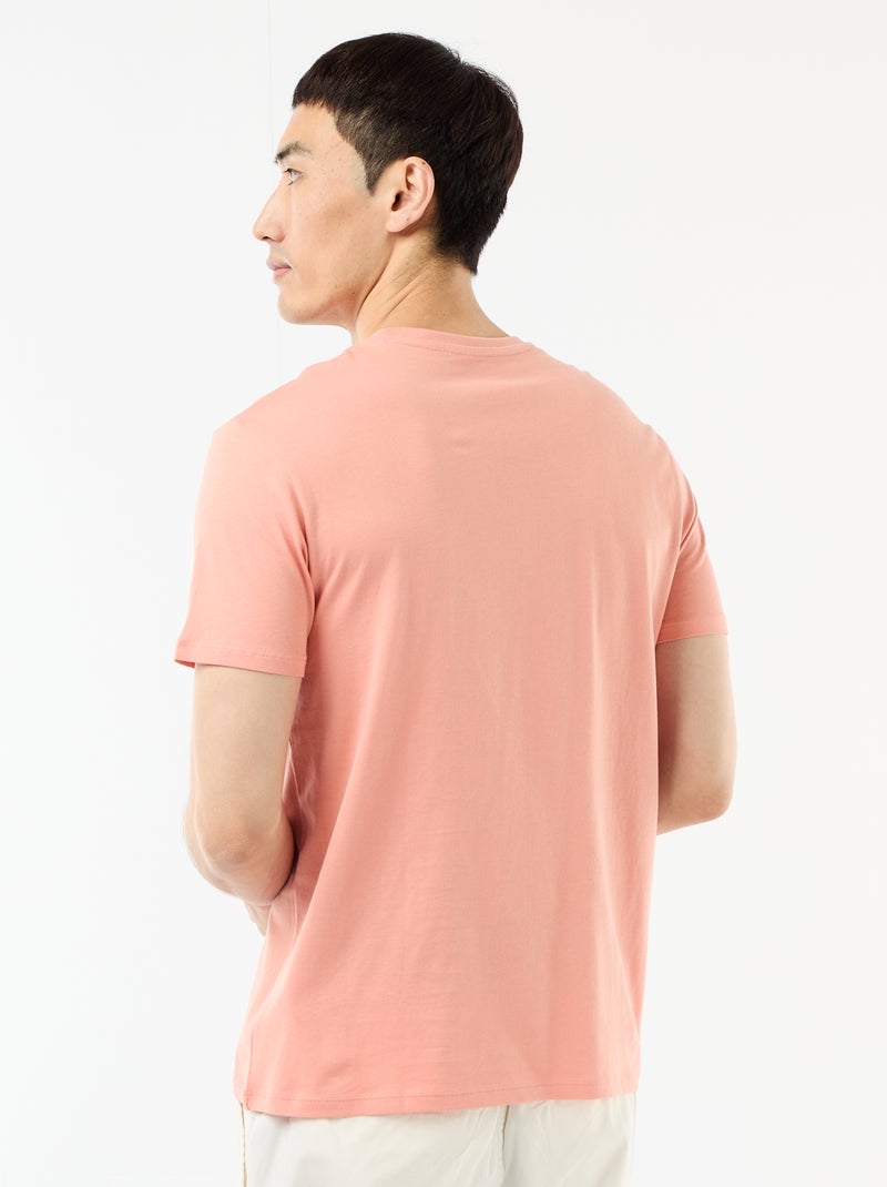 T-shirt droit en jersey uni Orange - Kiabi