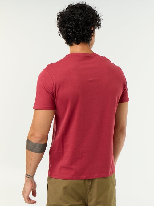 T-shirt droit en jersey uni - Kiabi