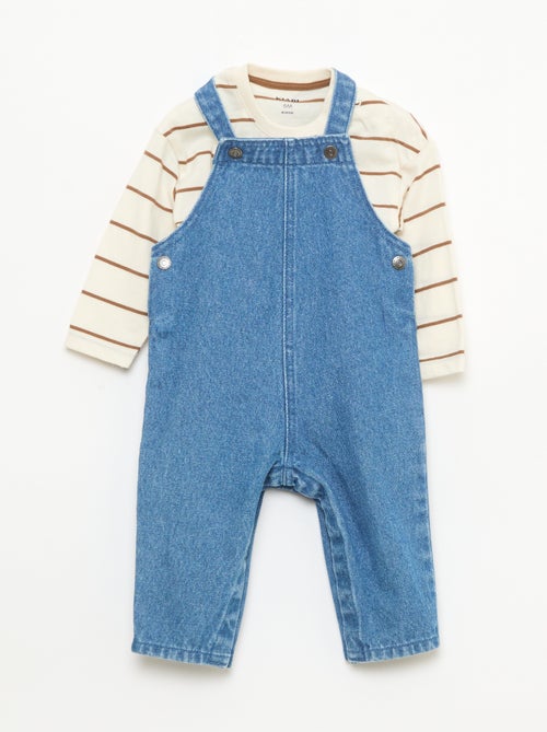 T-shirt + Dungarees Set - 2 pieces - Kiabi