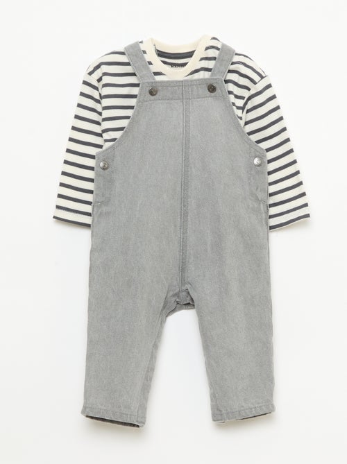 T-shirt + Dungarees Set - 2 pieces - Kiabi