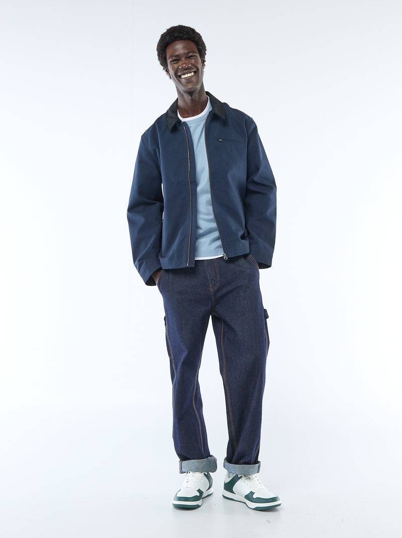 T-shirt effet 2-en-1 à manches courtes Bleu - Kiabi