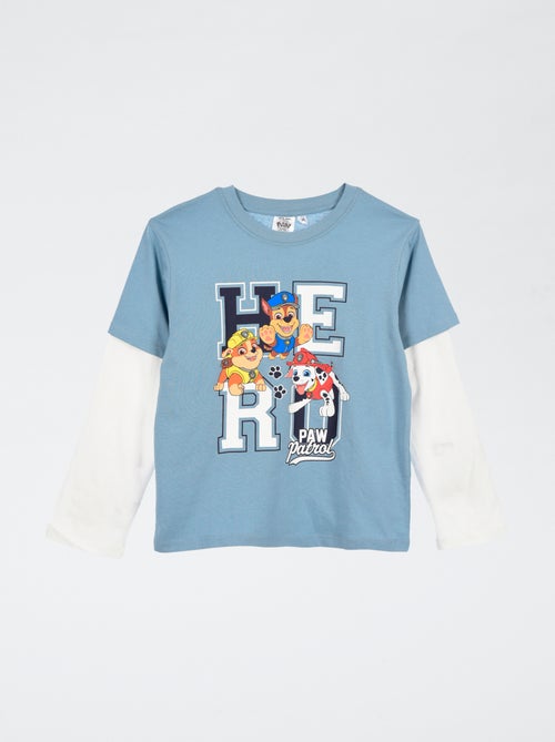 T-shirt effet doubles manches 'Pat Patrouille' - Kiabi T-shirt effet doubles manches 'Pat Patrouille' - Kiabi