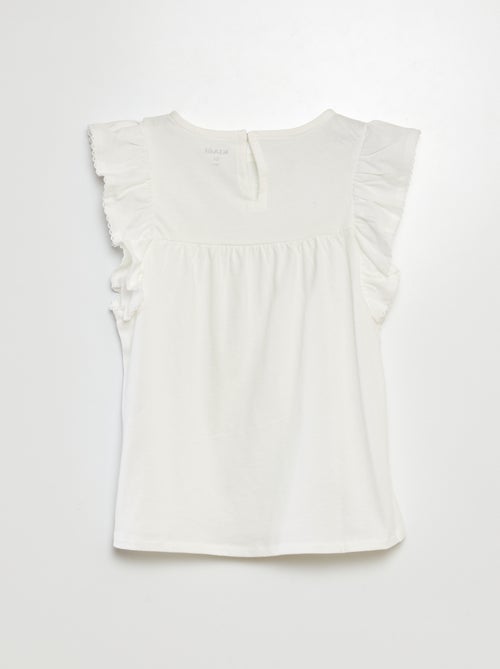 T-shirt en broderie anglaise - Kiabi