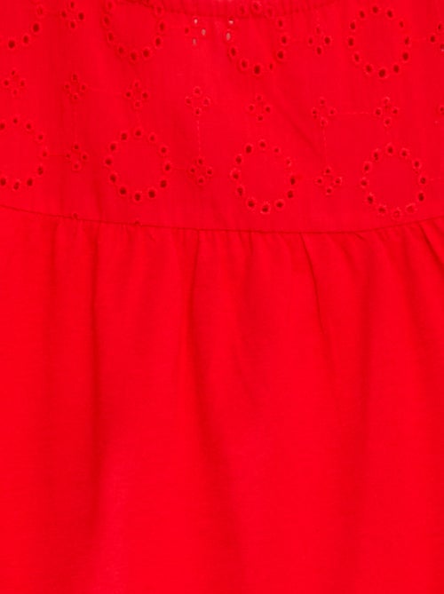 T-shirt en broderie anglaise - Kiabi