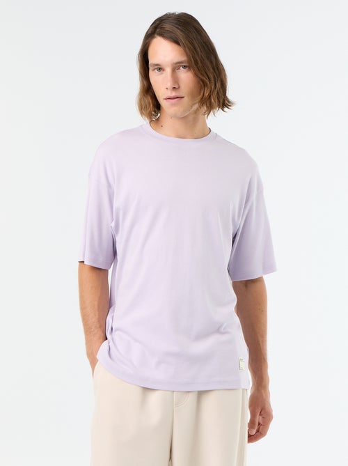 T-shirt en coton à col rond homme - Kiabi