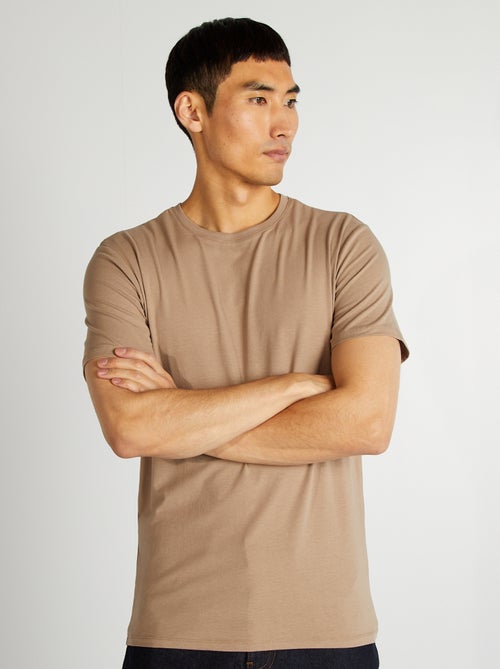 T-shirt en coton à col rond pour homme - Kiabi T-shirt en coton à col rond pour homme - Kiabi
