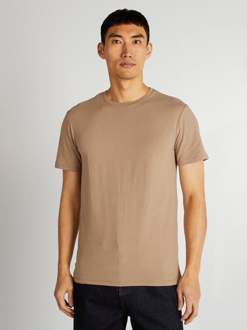 T-shirt en coton à col rond pour homme - Kiabi T-shirt en coton à col rond pour homme - Kiabi