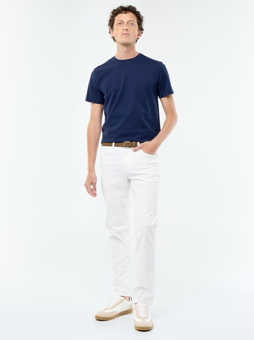 T-shirt en coton à col rond pour homme - Kiabi