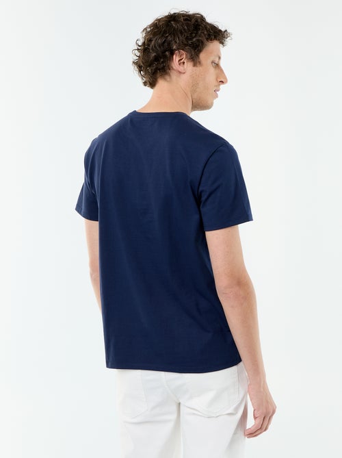 T-shirt en coton à col rond pour homme - Kiabi