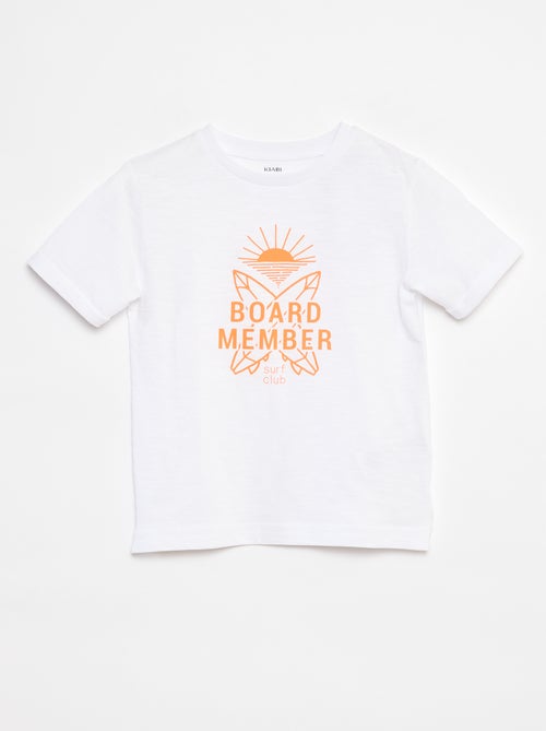 T-shirt en coton avec imprimé - Kiabi