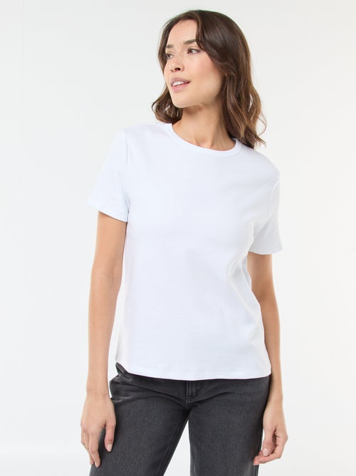 T-shirt en coton épais - Kiabi