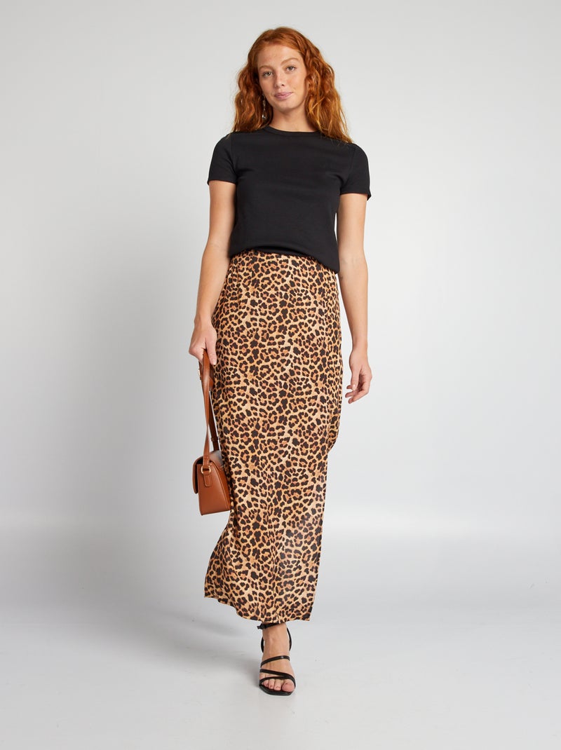 T-shirt en coton épais Noir - Kiabi