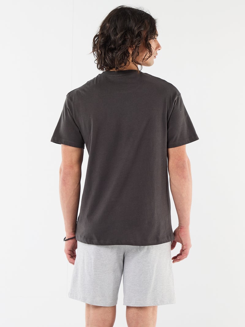 T-shirt en coton 'Nintendo' 'Mario kart' 'Toad' Gris - Kiabi