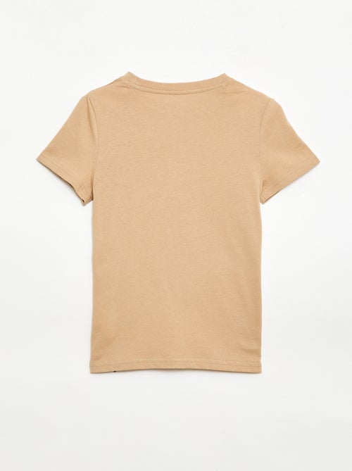 T-shirt en coton piqué à manches courtes - Kiabi