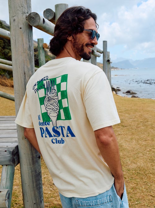T-shirt en coton pour homme à col rond avec motif placé - Kiabi T-shirt en coton pour homme à col rond avec motif placé - Kiabi