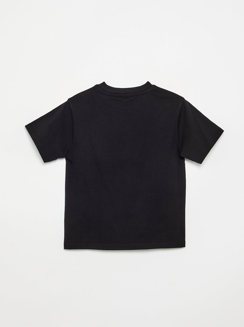 T-shirt en coton premium Noir - Kiabi
