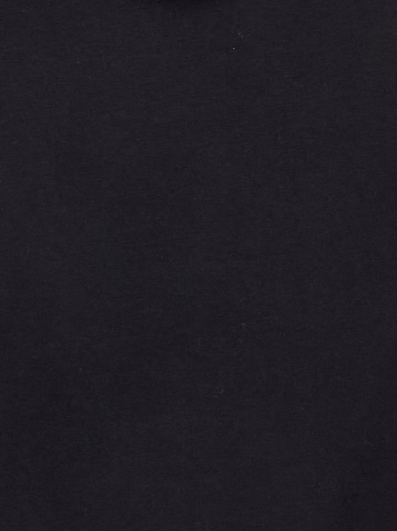 T-shirt en coton premium Noir - Kiabi
