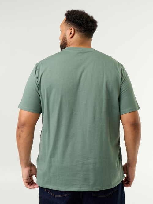 T-shirt en jersey à col en V - Kiabi