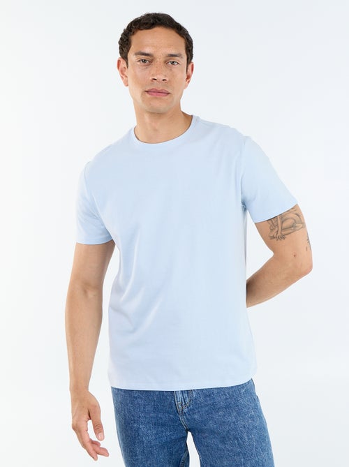 T-shirt en jersey à col rond pour homme - Kiabi