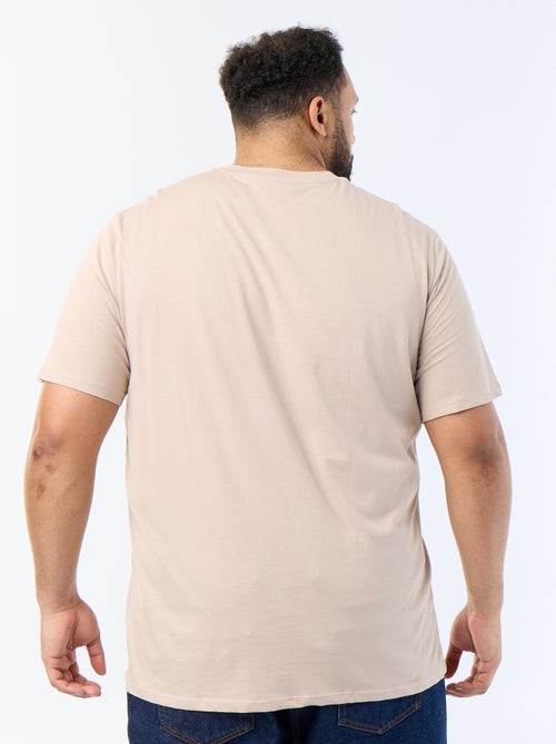 T-shirt en jersey à col V - Kiabi