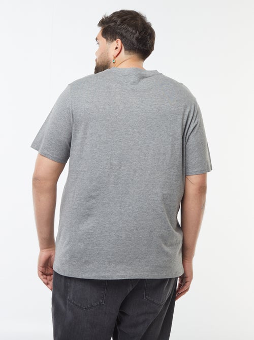 T-shirt en jersey à col V - Kiabi