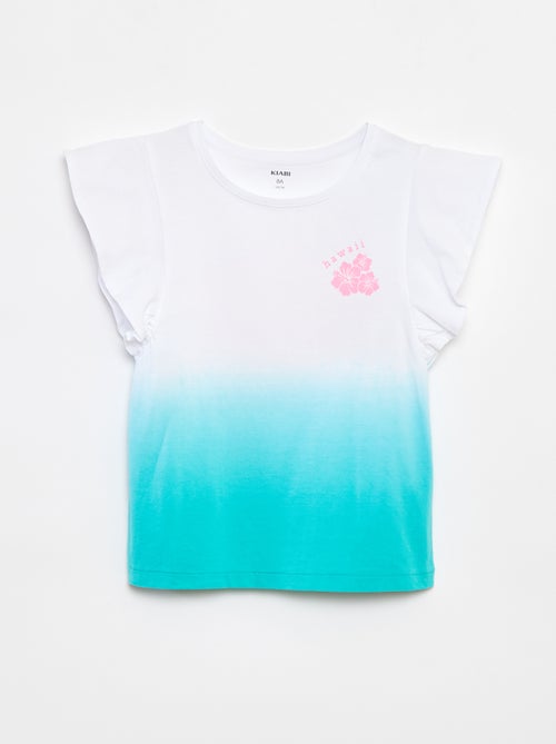T-shirt en jersey à emmanchures volantées - Kiabi