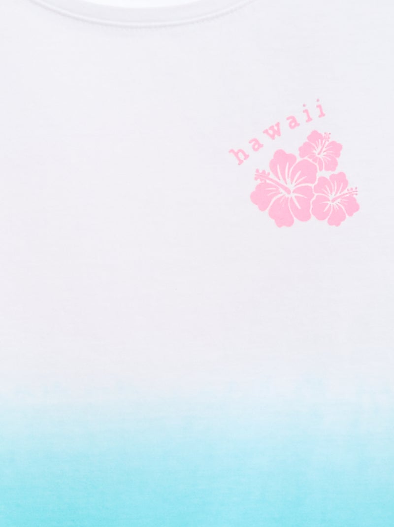 T-shirt en jersey à emmanchures volantées VERT - Kiabi