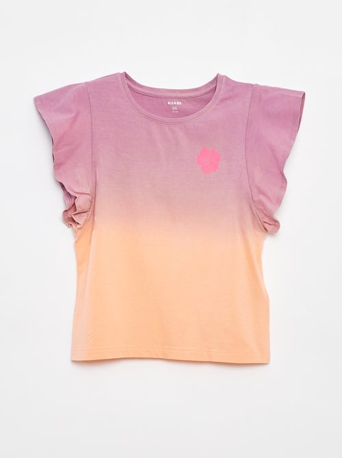 T-shirt en jersey à emmanchures volantées - Kiabi