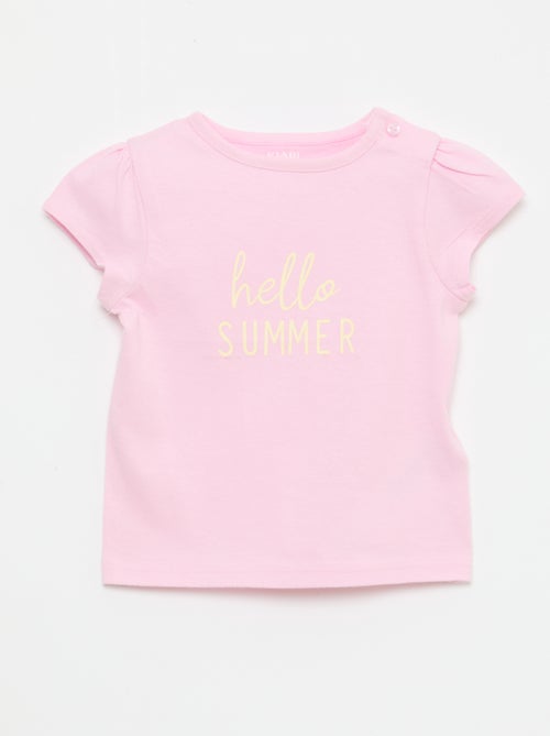 T-shirt en jersey à manches courtes - Kiabi