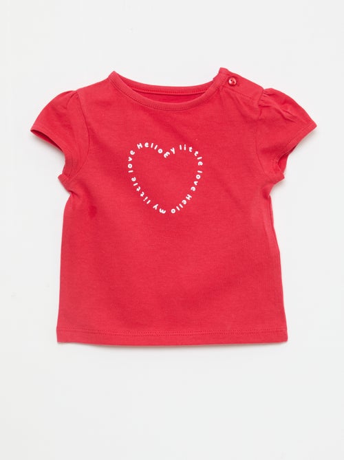 T-shirt en jersey à manches courtes - Kiabi