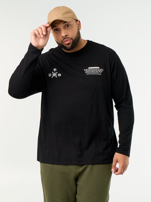 T-shirt en jersey à manches longues - Kiabi