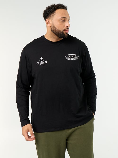 T-shirt en jersey à manches longues - Kiabi