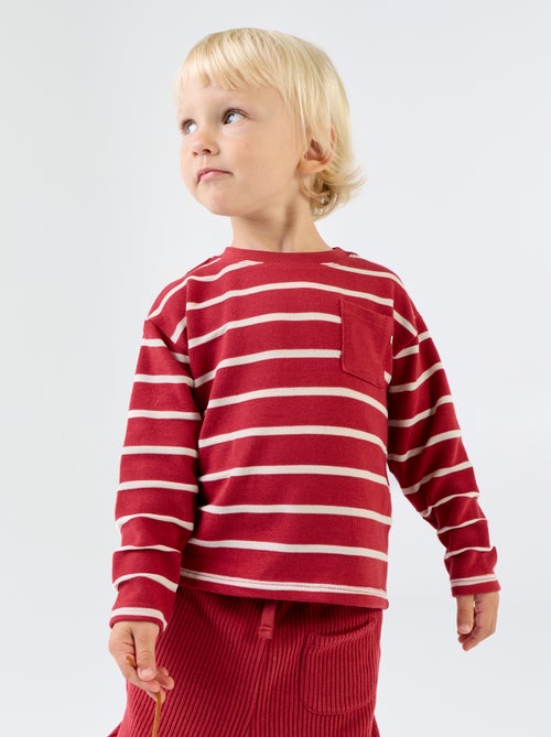 T-shirt en jersey à rayures - Kiabi