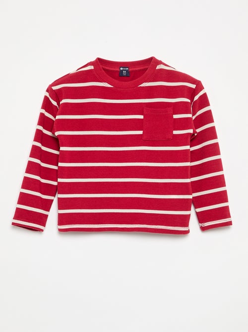 T-shirt en jersey à rayures - Kiabi