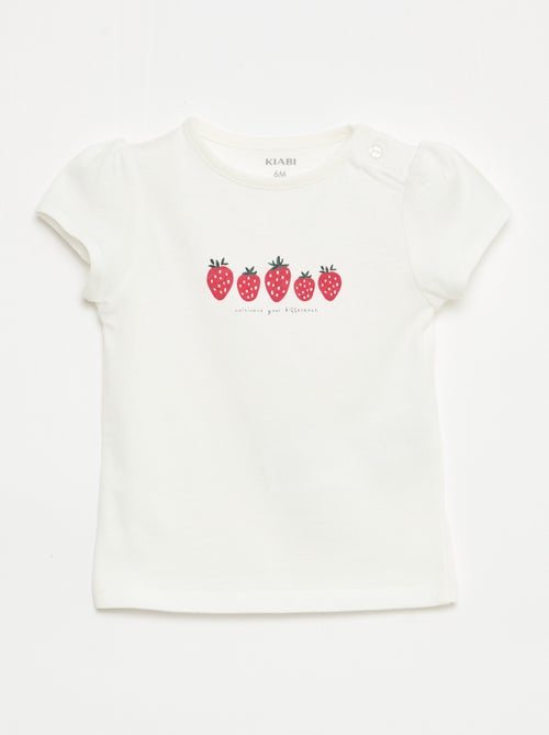 T-shirt en jersey avec manches courtes - Kiabi