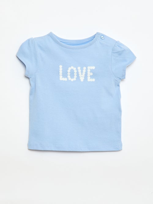 T-shirt en jersey avec manches courtes - Kiabi