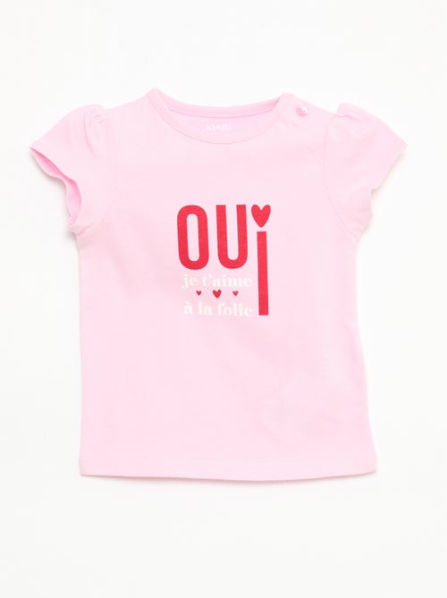 T-shirt en jersey avec manches courtes - Kiabi