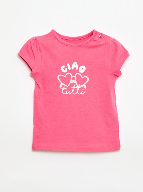 T-shirt en jersey avec manches courtes - Kiabi