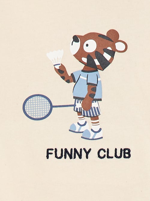 T-shirt en jersey imprimé manches courtes - Kiabi