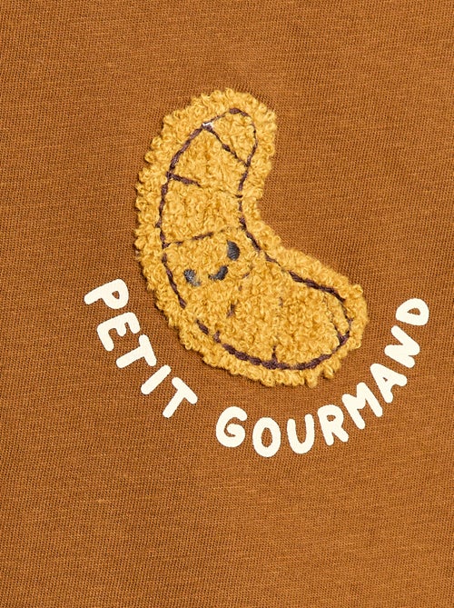 T-shirt en jersey manches courtes avec poche poitrine imprimé - Kiabi