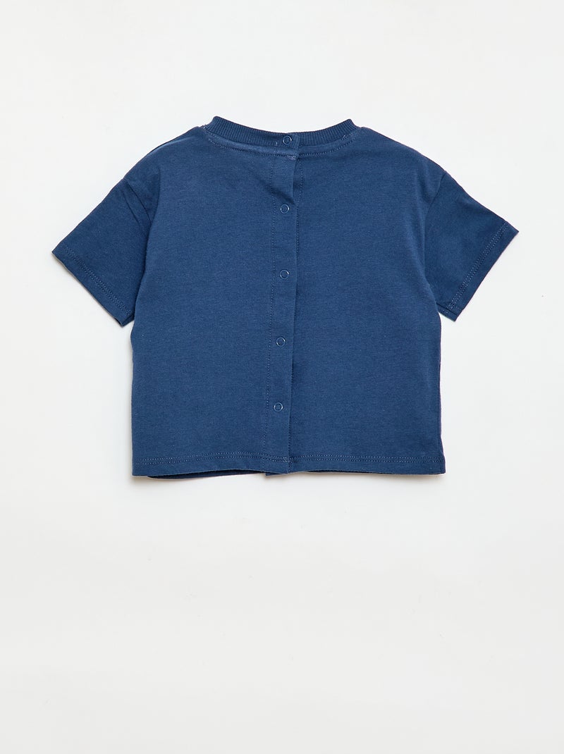 T-shirt en jersey print 'Jurassic World' Bleu - Kiabi