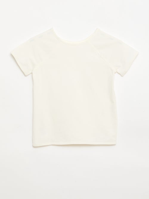 T-shirt en jersey uni - Collection facile à enfiler - Kiabi