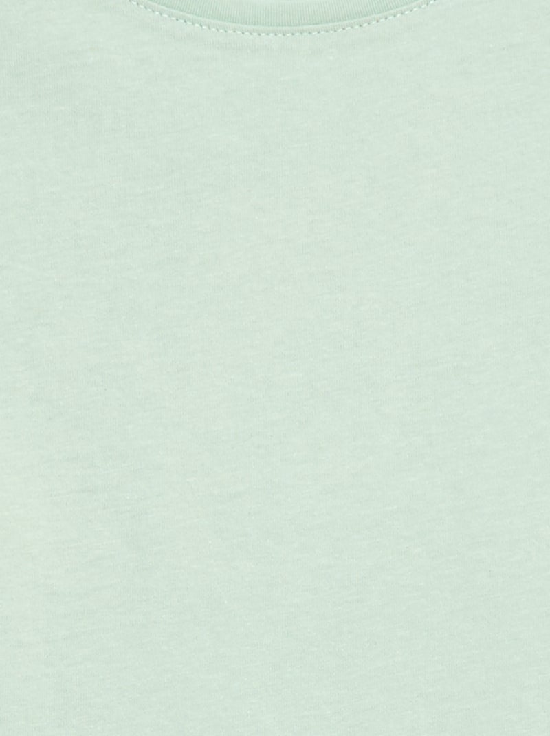 T-shirt en jersey uni Vert - Kiabi