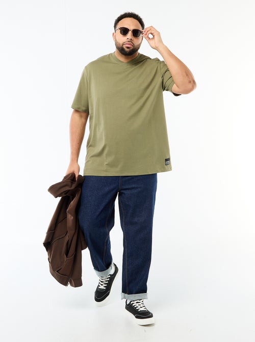 T-shirt en maille jersey à manches courtes - Kiabi