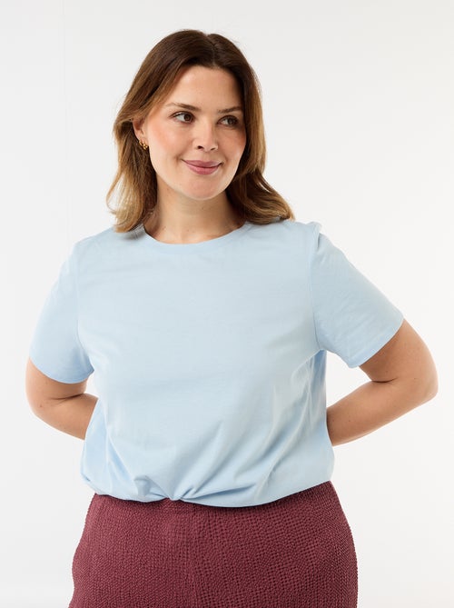 T-shirt en maille jersey manches courtes - Kiabi