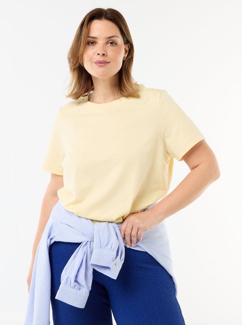 T-shirt en maille jersey manches courtes - Kiabi